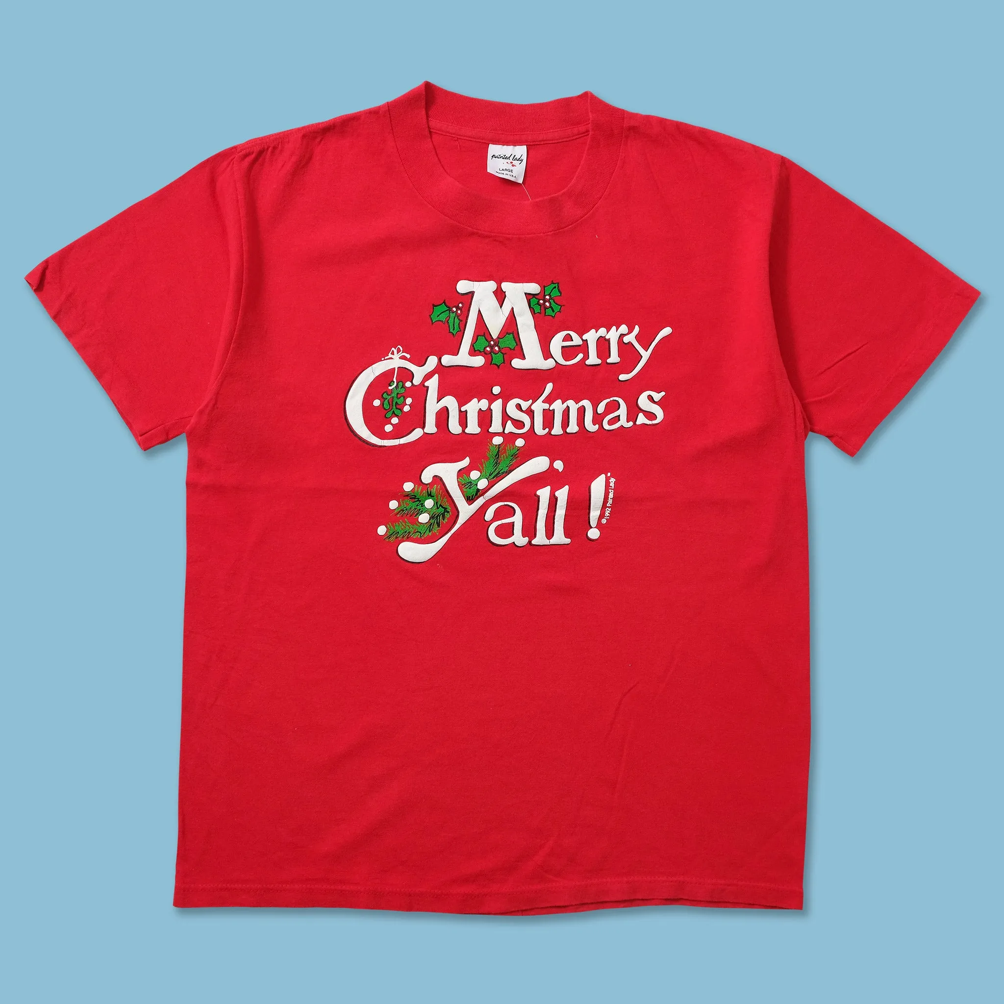 1992 Merry Christmas T-Shirt Medium