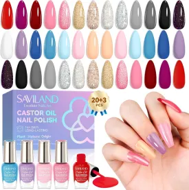 20 Colors Classic Nail Polish Set Starter