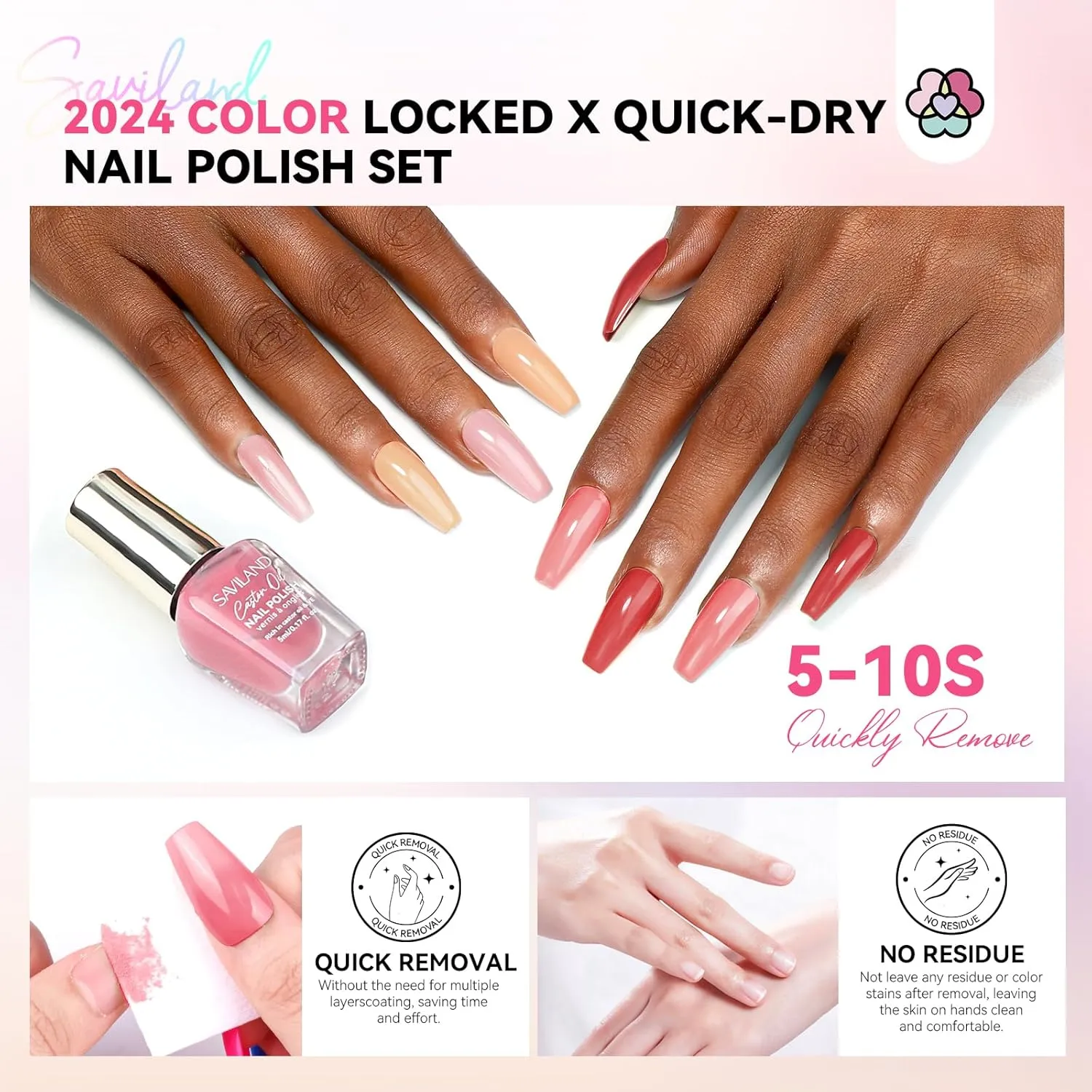 20 Colors Classic Nail Polish Set Starter