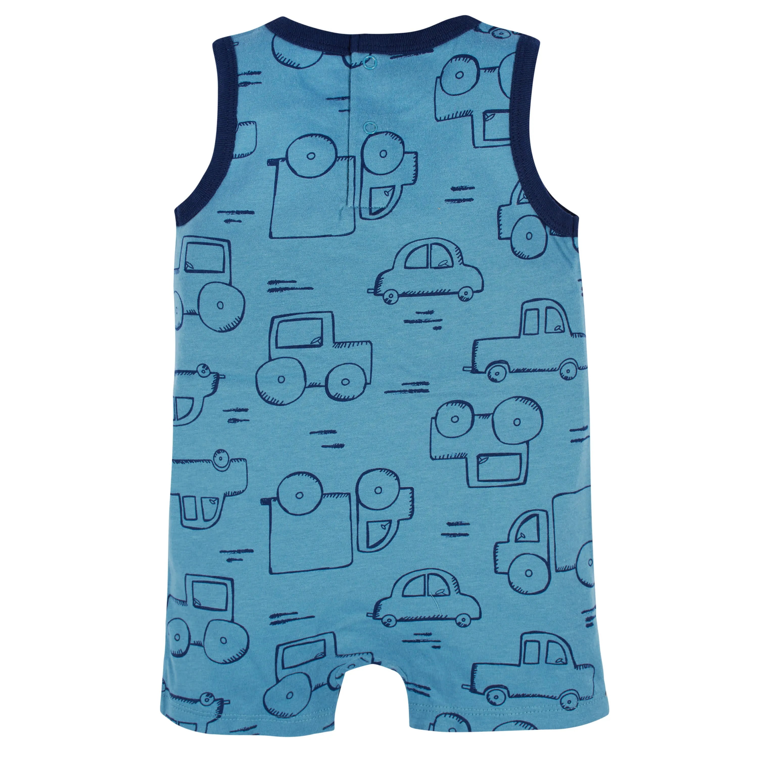 3-Pack Baby Boys Construction Zone Rompers