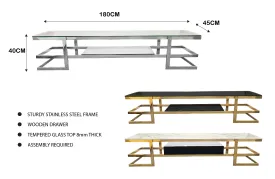 Alexa TV Unit Table - 3 Colours Available