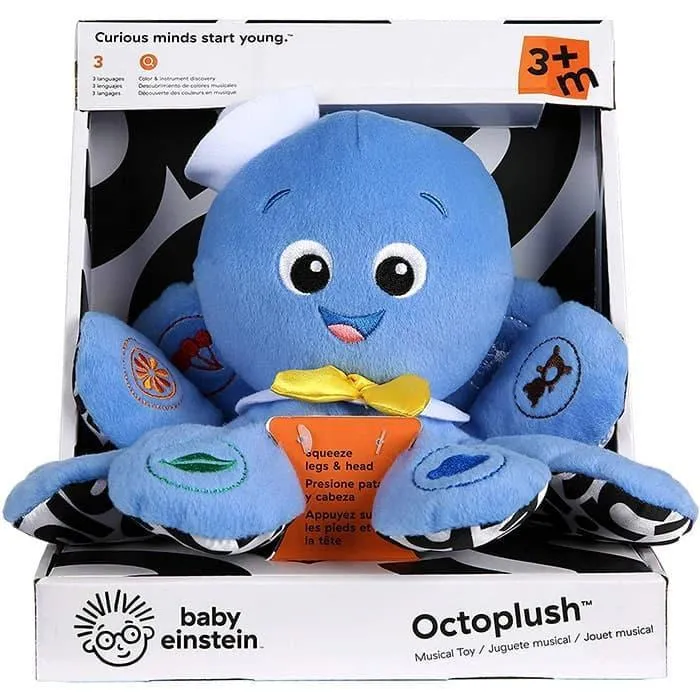 Baby Einstein Octoplush - Talking octopus plush in 3 Languages