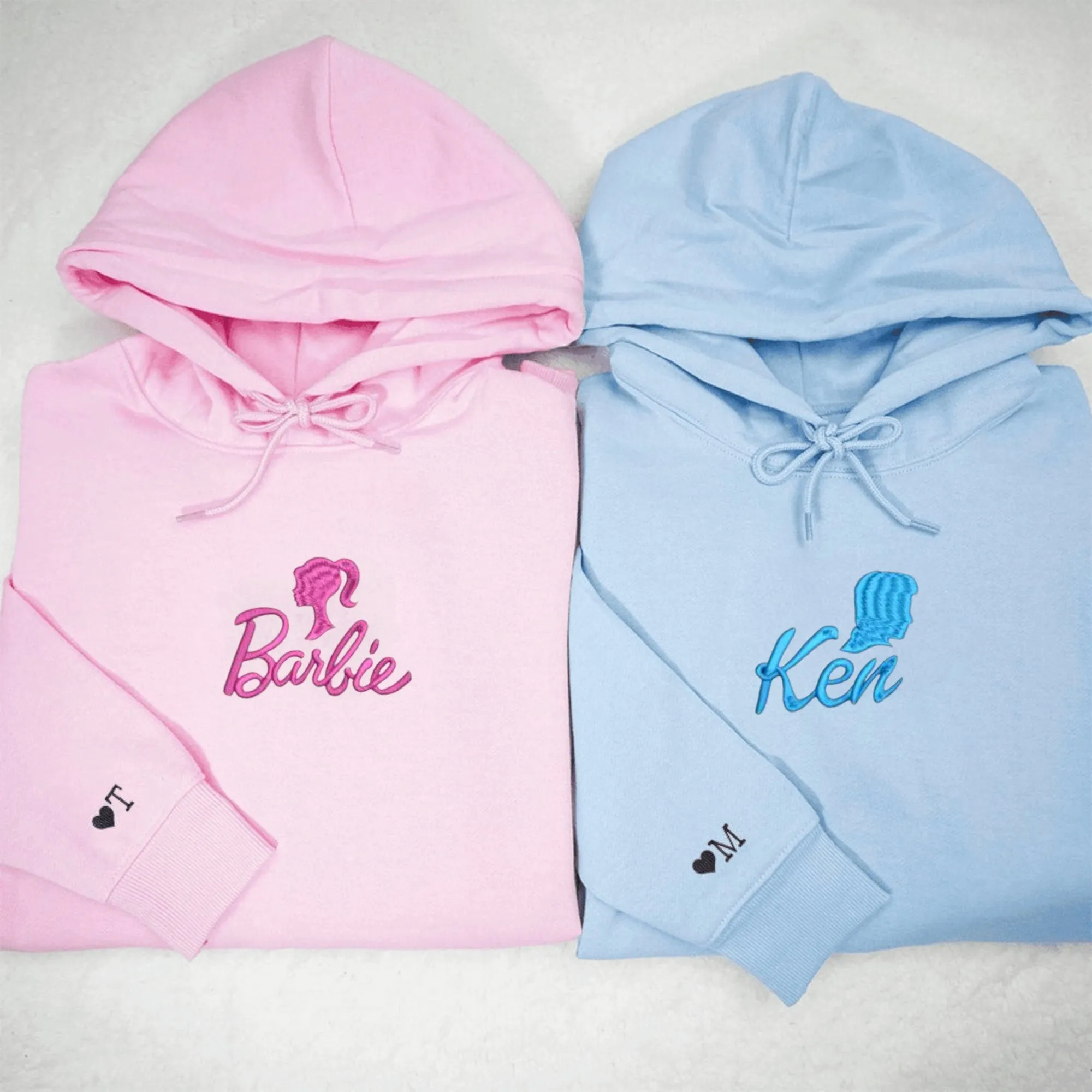 Barb and Ken Matching Hoodies – Custom Couple Hoodies for Fans