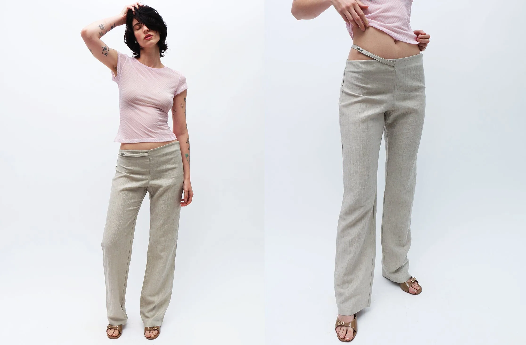 Beige Nico Trousers