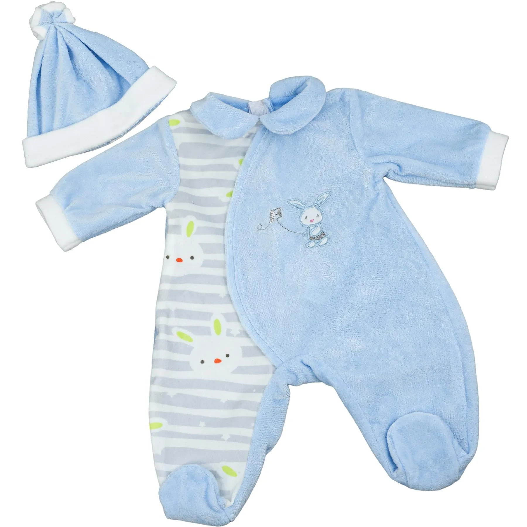 BiBi Outfits - Set of Two Doll Clothes (Blue & Dino) (50 cm / 20")