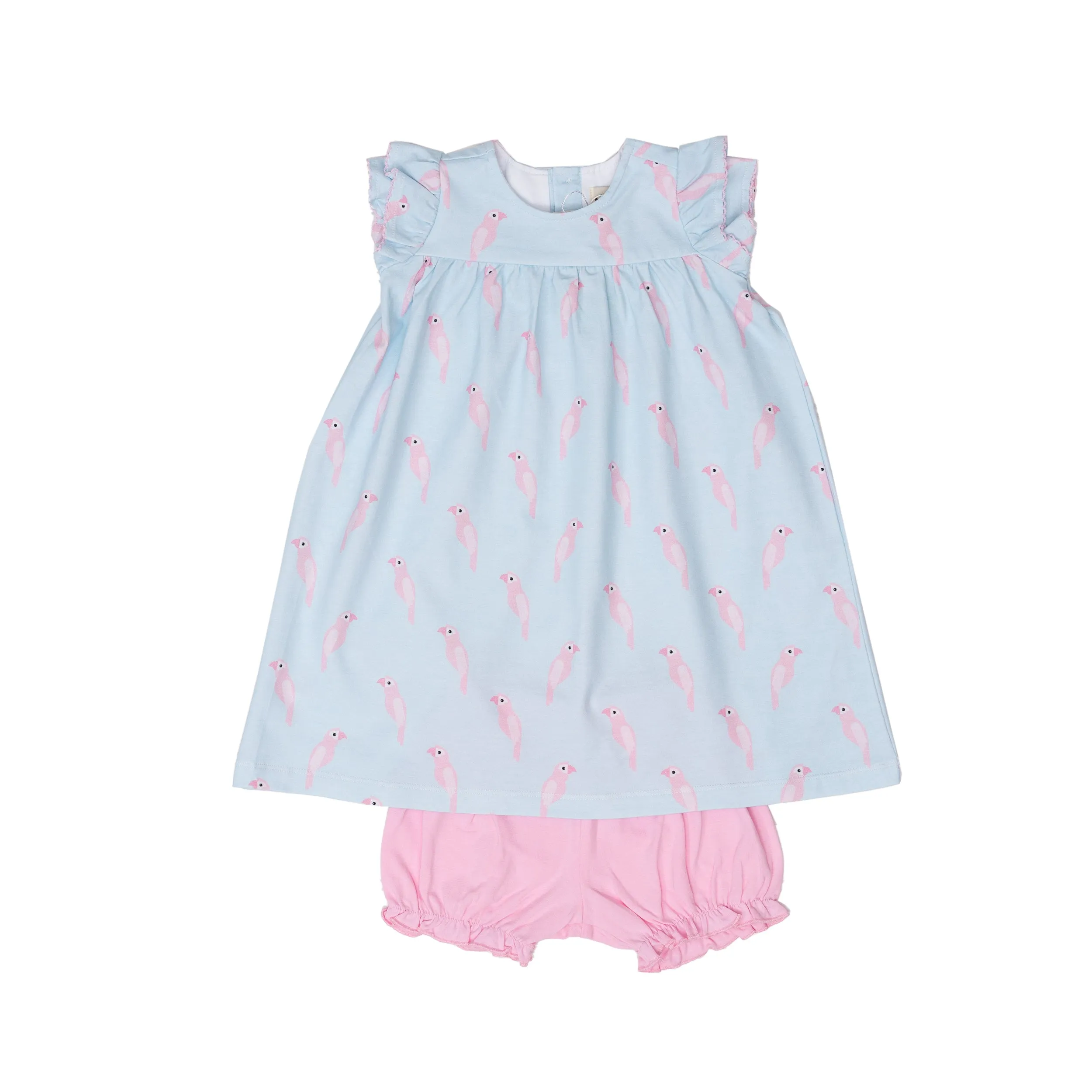 Blue & Pink Parrot Bloomer Set