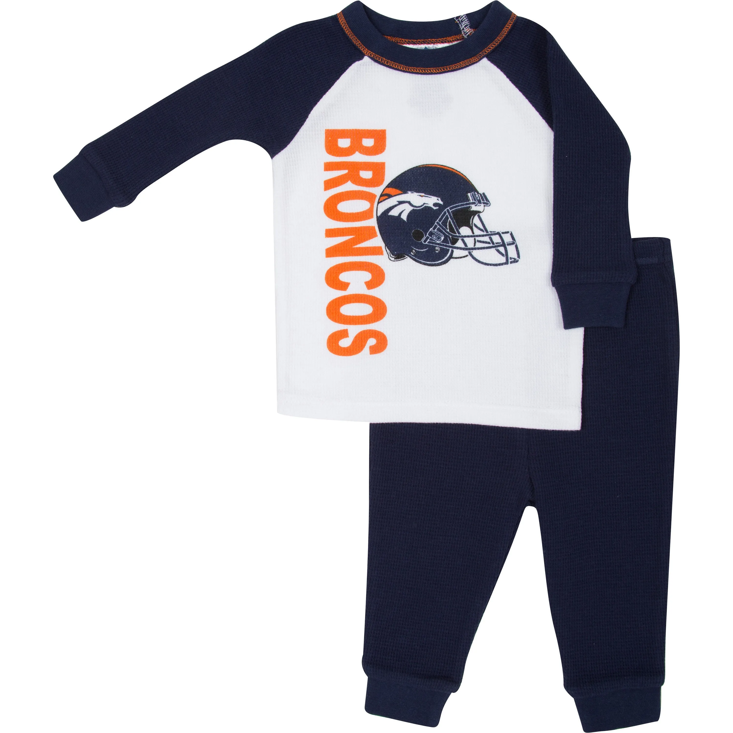 Broncos 2 Pc Thermal PJs (Only size 0-6M Left)