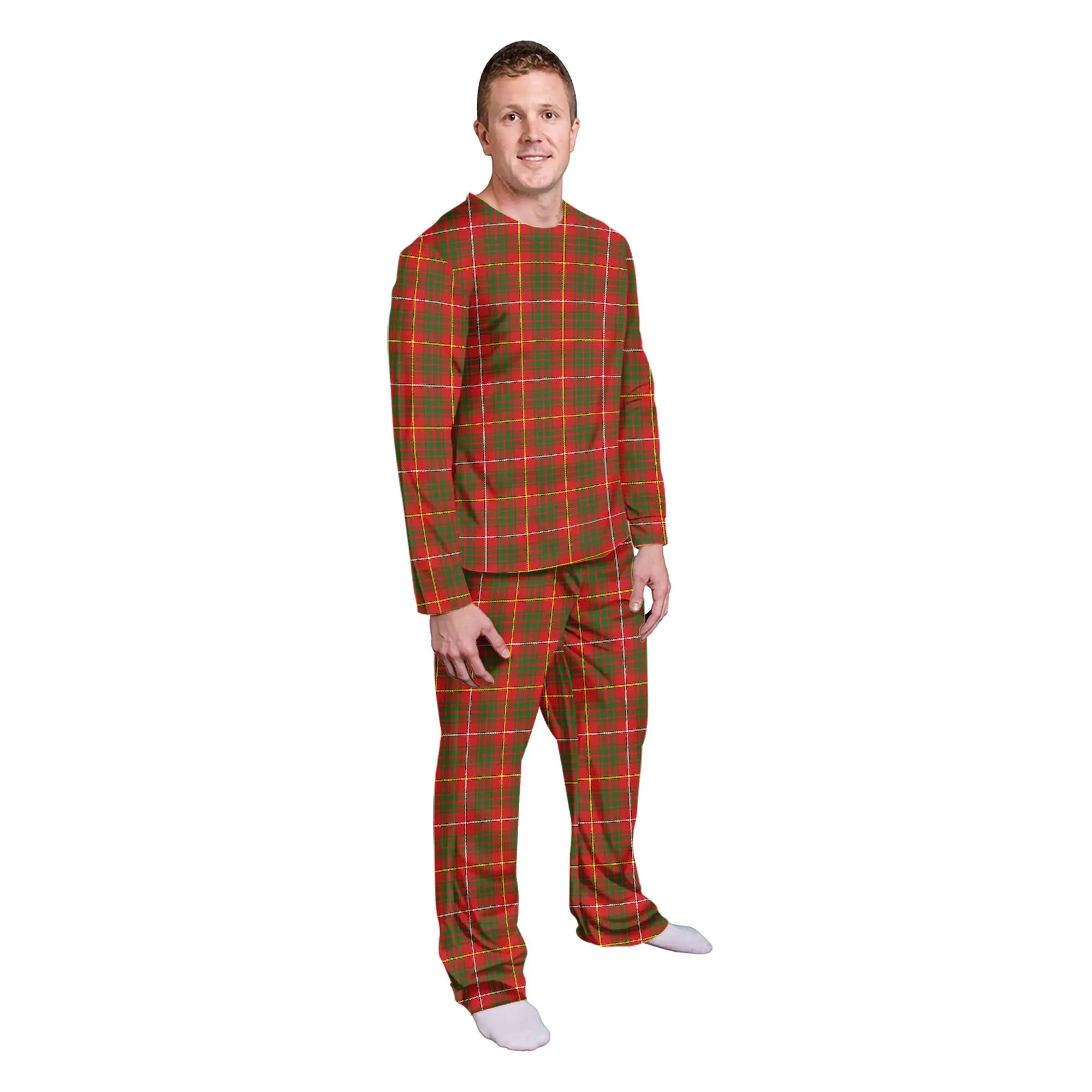 Bruce Modern Tartan Pajamas Family Set