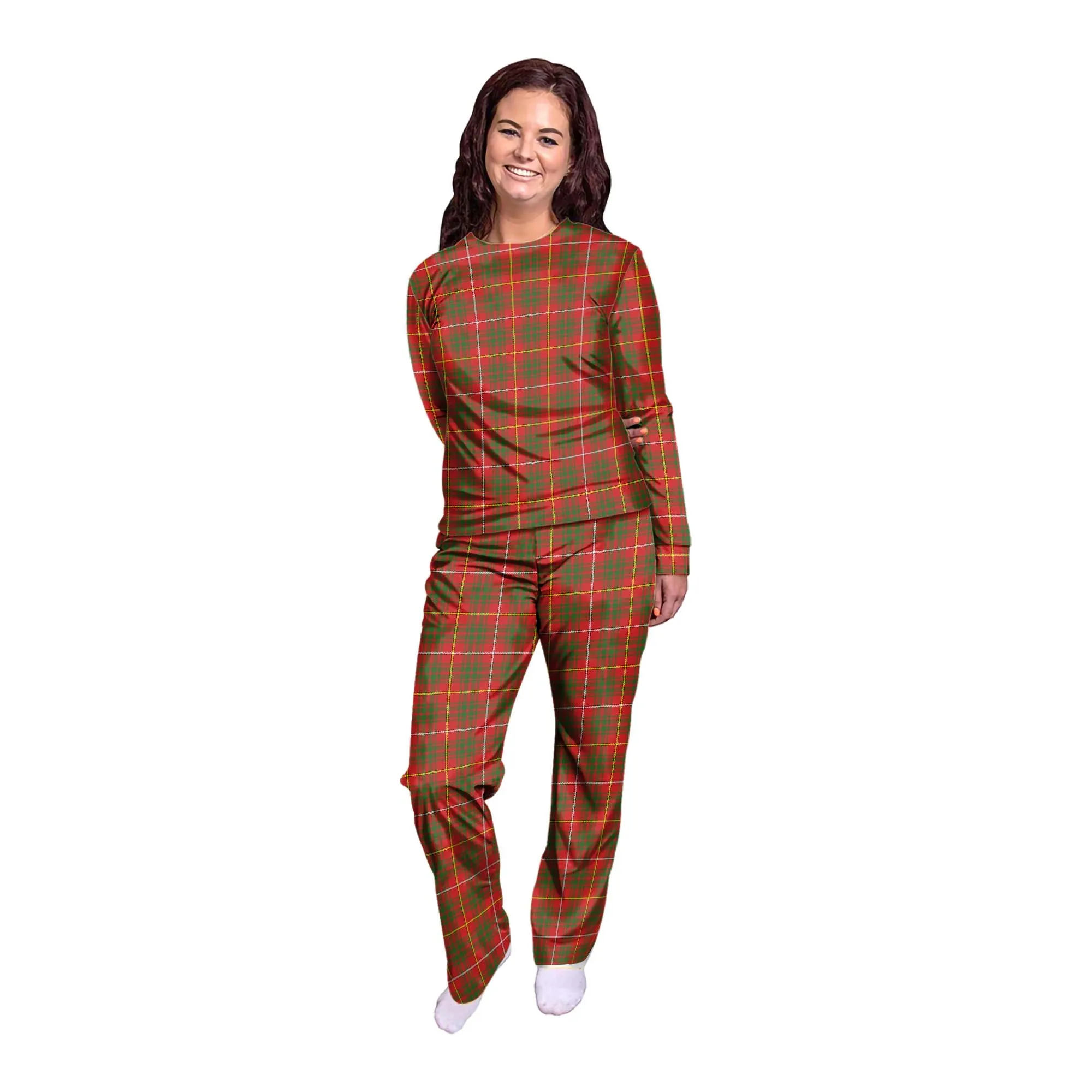 Bruce Modern Tartan Pajamas Family Set