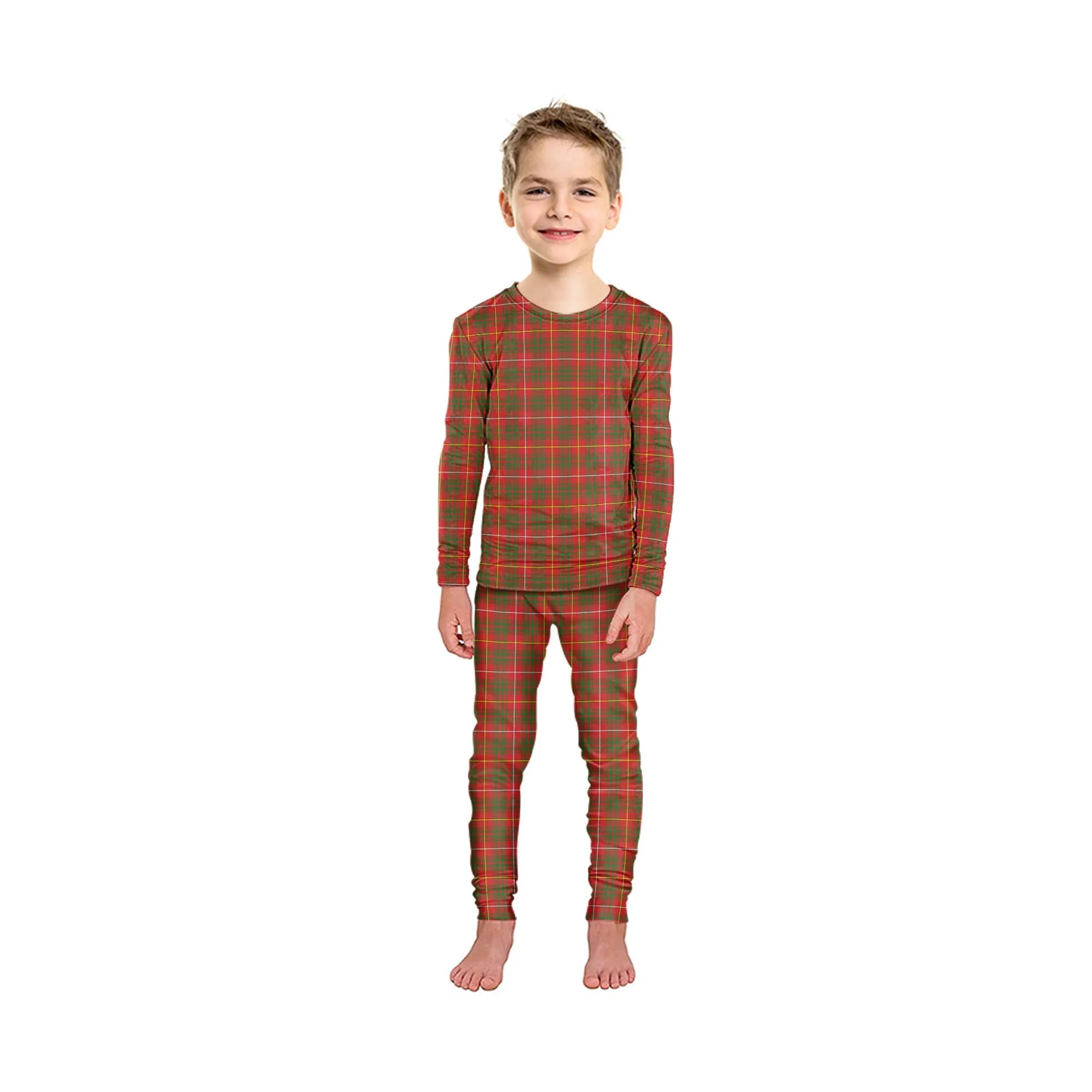 Bruce Modern Tartan Pajamas Family Set