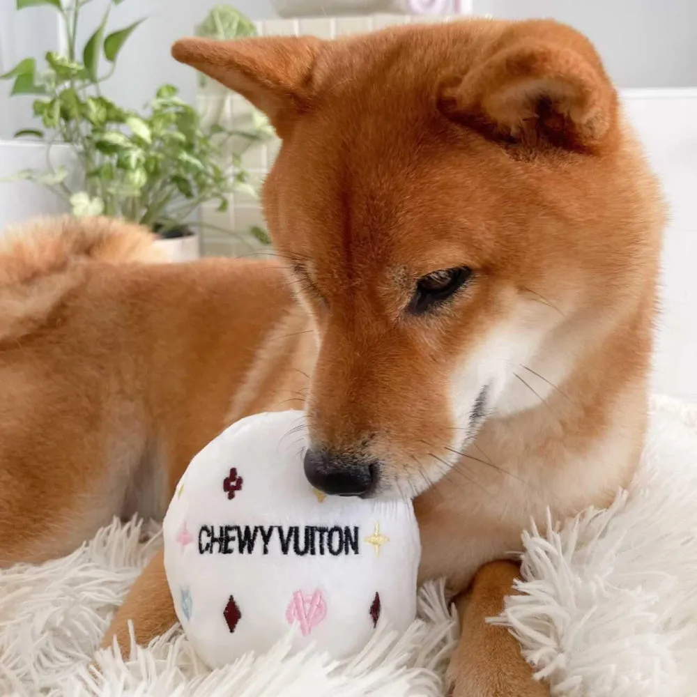 Chewy Vuiton White Ball Toy