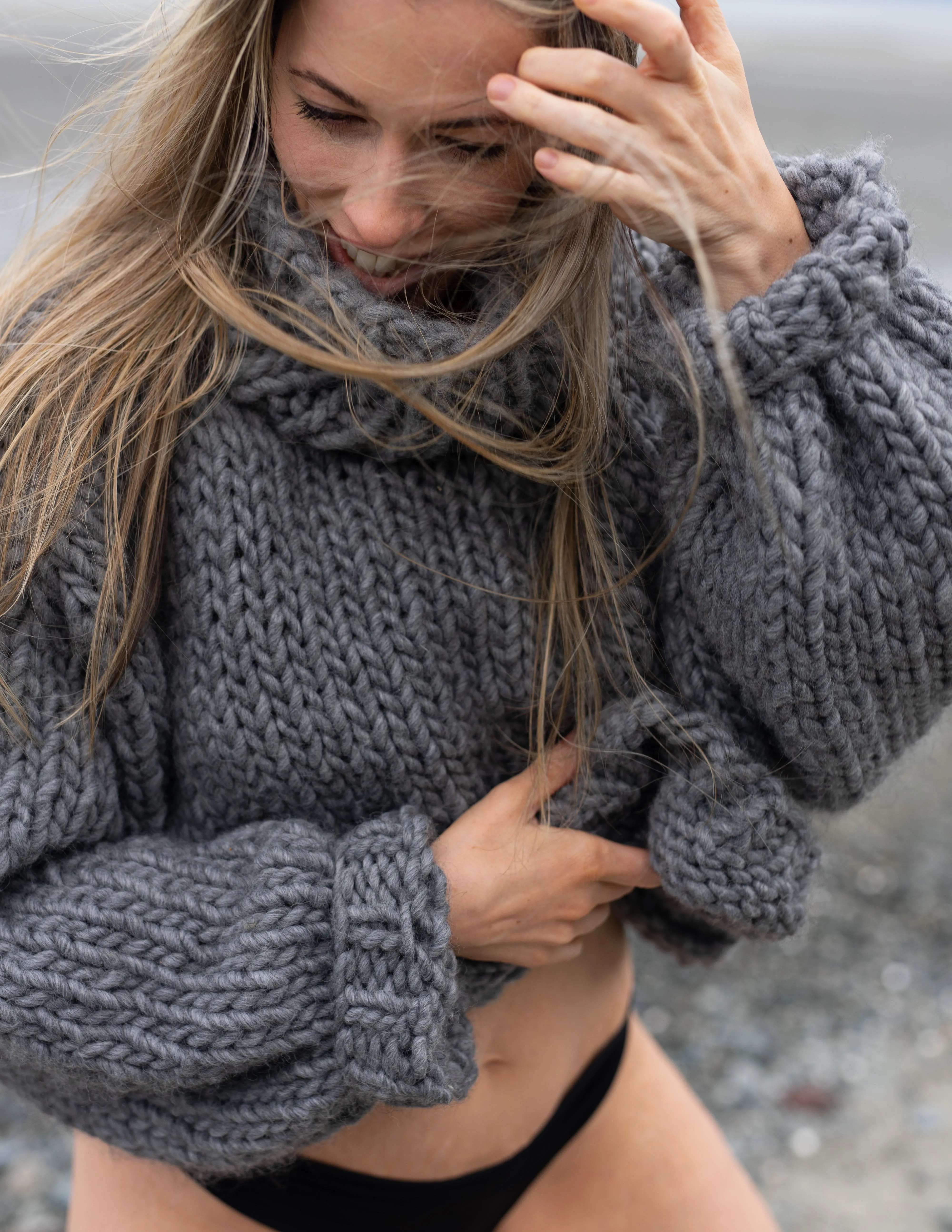 Chunky knit - GREY