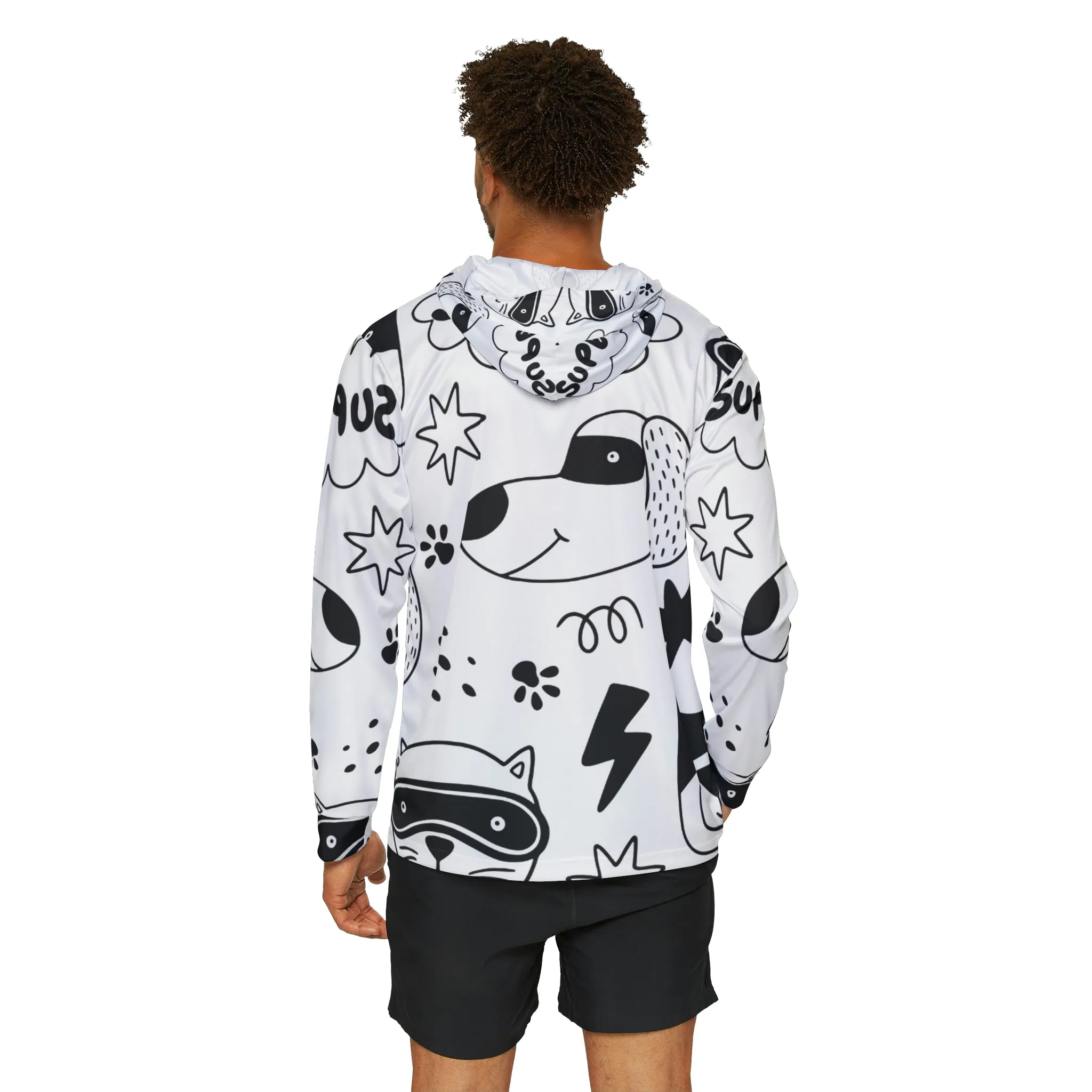 Doodle Dogs & Cats - Men's Sports Warmup Hoodie