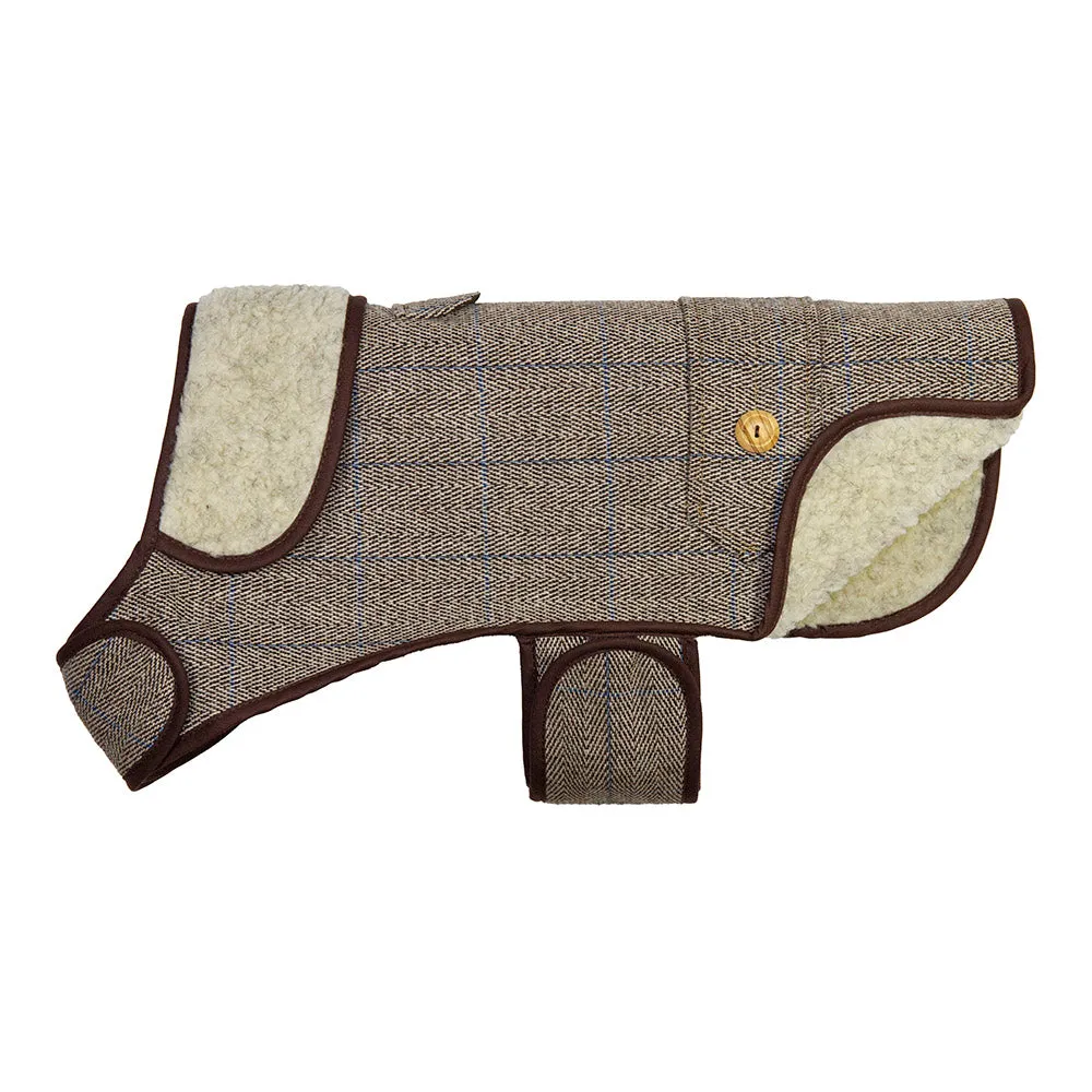 Earthbound Tweed Sherpa Dog Coat