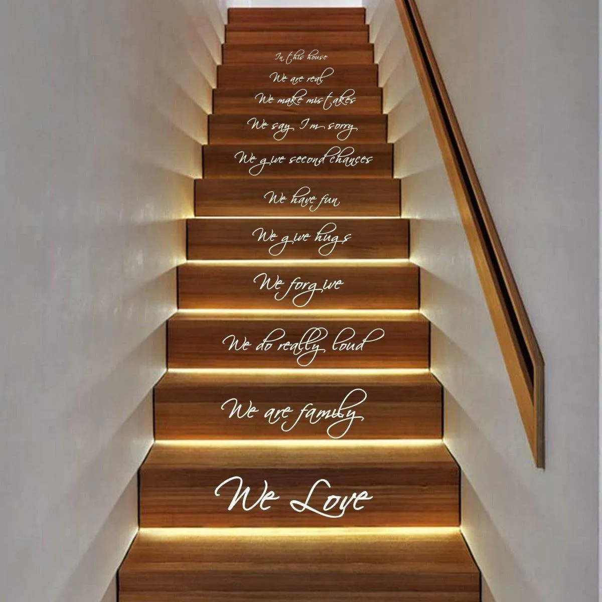 Elegant Stair Decals - Home Inspirations, Stylish Staircase Decorative Stickers