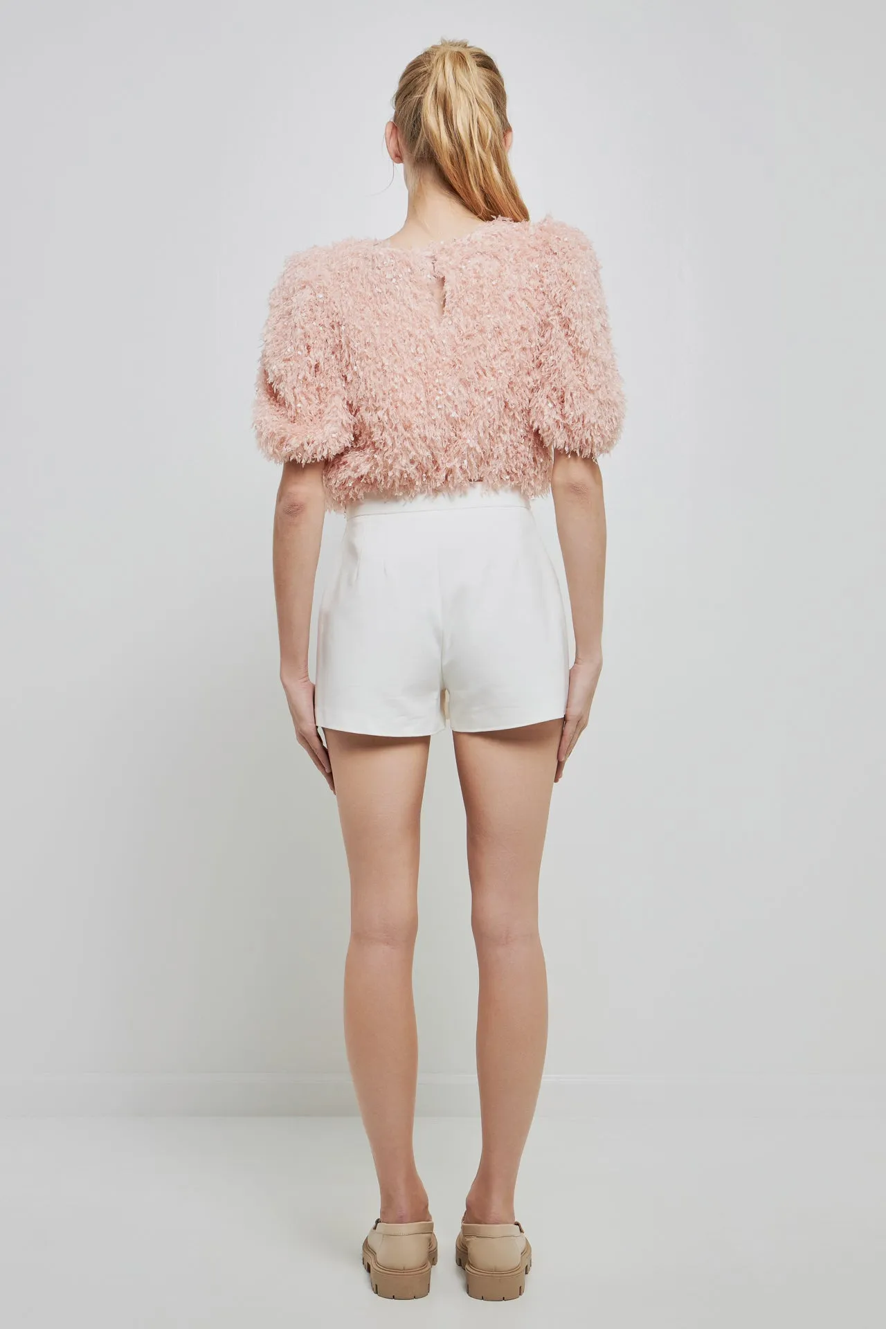 English Factory - Fuzzy Feather Top