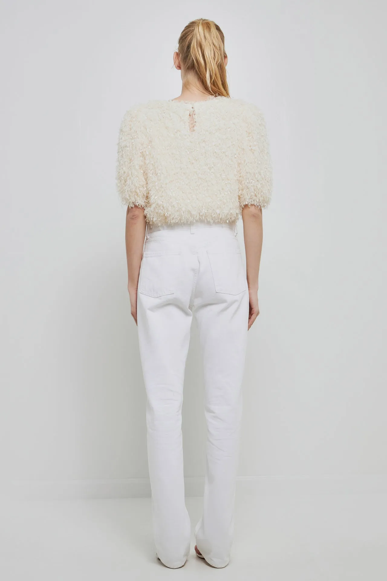 English Factory - Fuzzy Feather Top