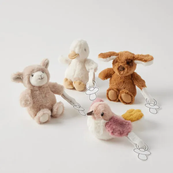 Farm Fun Friends Plush Toys &  Dummy Holders