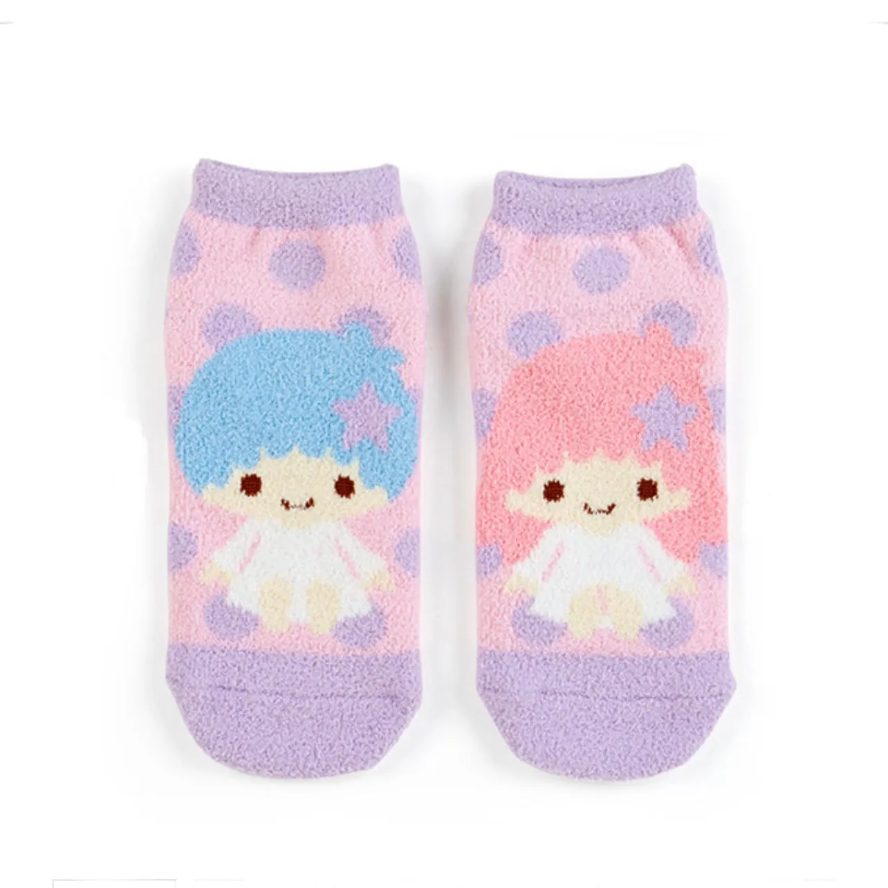 Fuzzy Cozy Sock (Stripes or Dots)