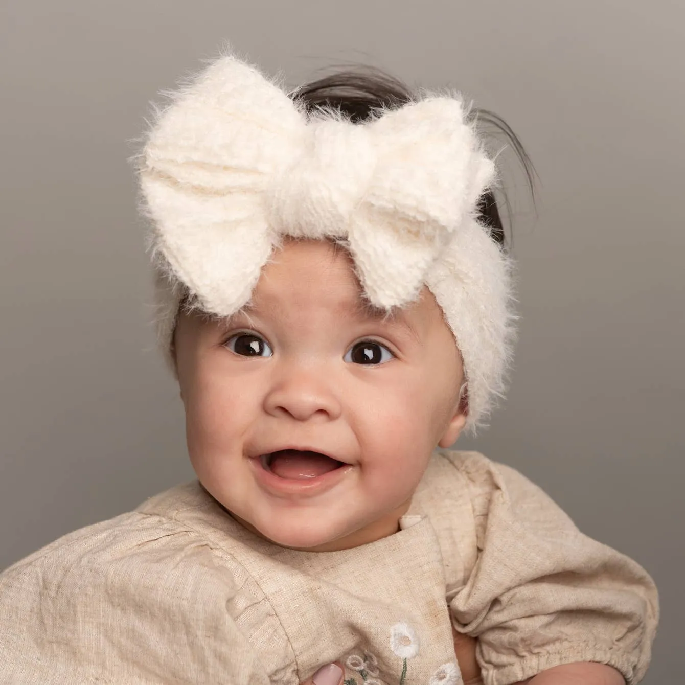 Fuzzy Knit Baby Headband