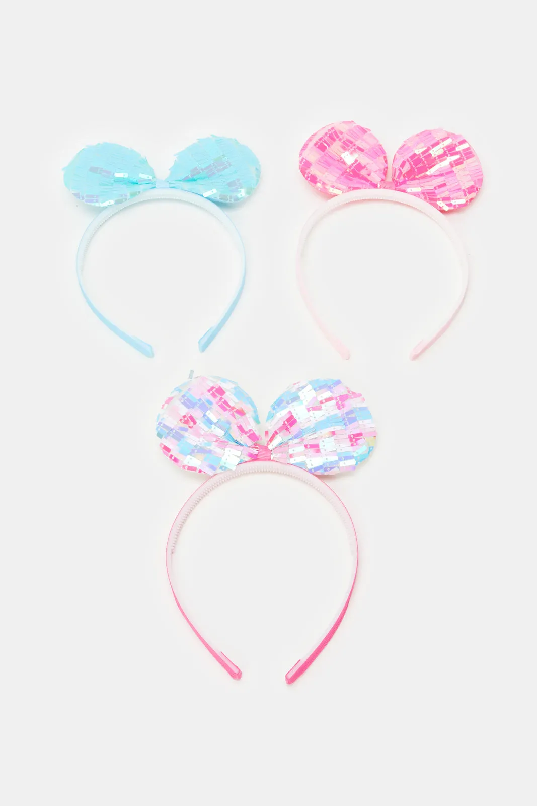 Girls Assorted Embellished Head Band Set (3 Piece)