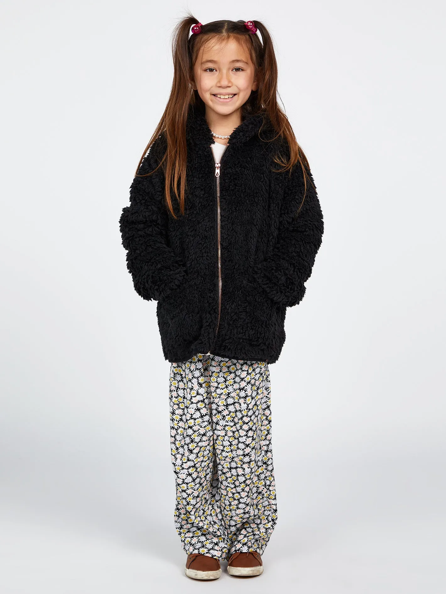 Girls Lived In Lounge Phuz Zip Up Jacket - Black