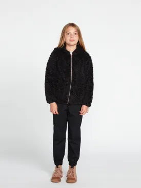 Girls Lived In Lounge Phuz Zip Up Jacket - Black