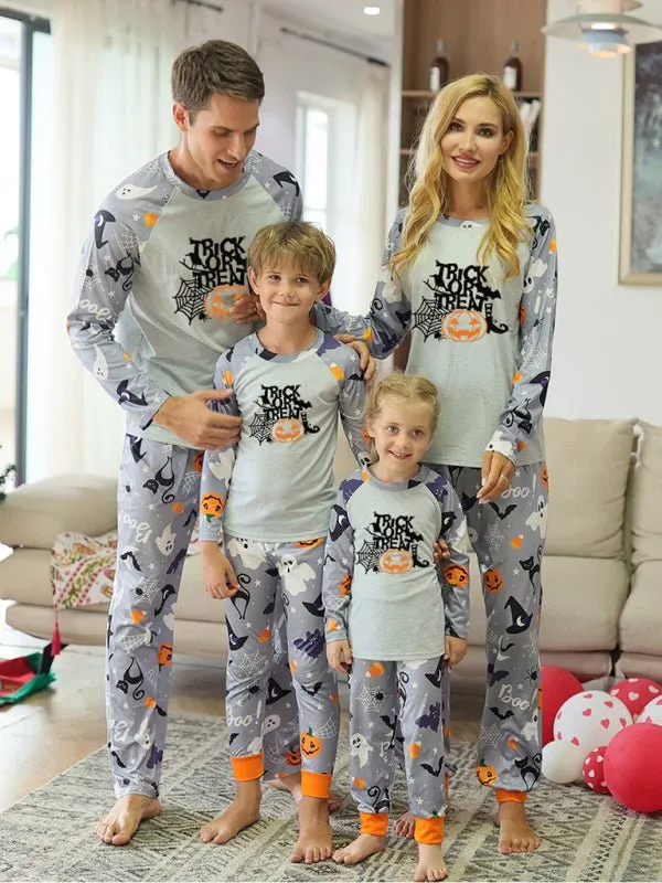 Halloween "Trick Or Treat" Family Pajama Two- Piece Set