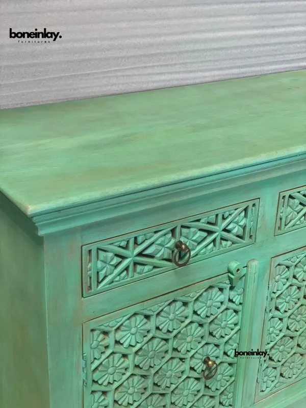 Hand Carved Elegant  Sideboard – Stylish Storage Cabinet