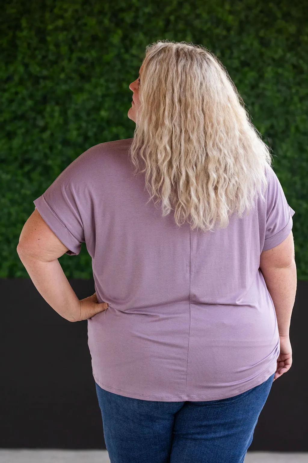 IN STOCK Sierra Pocket Top - Dusty Purple