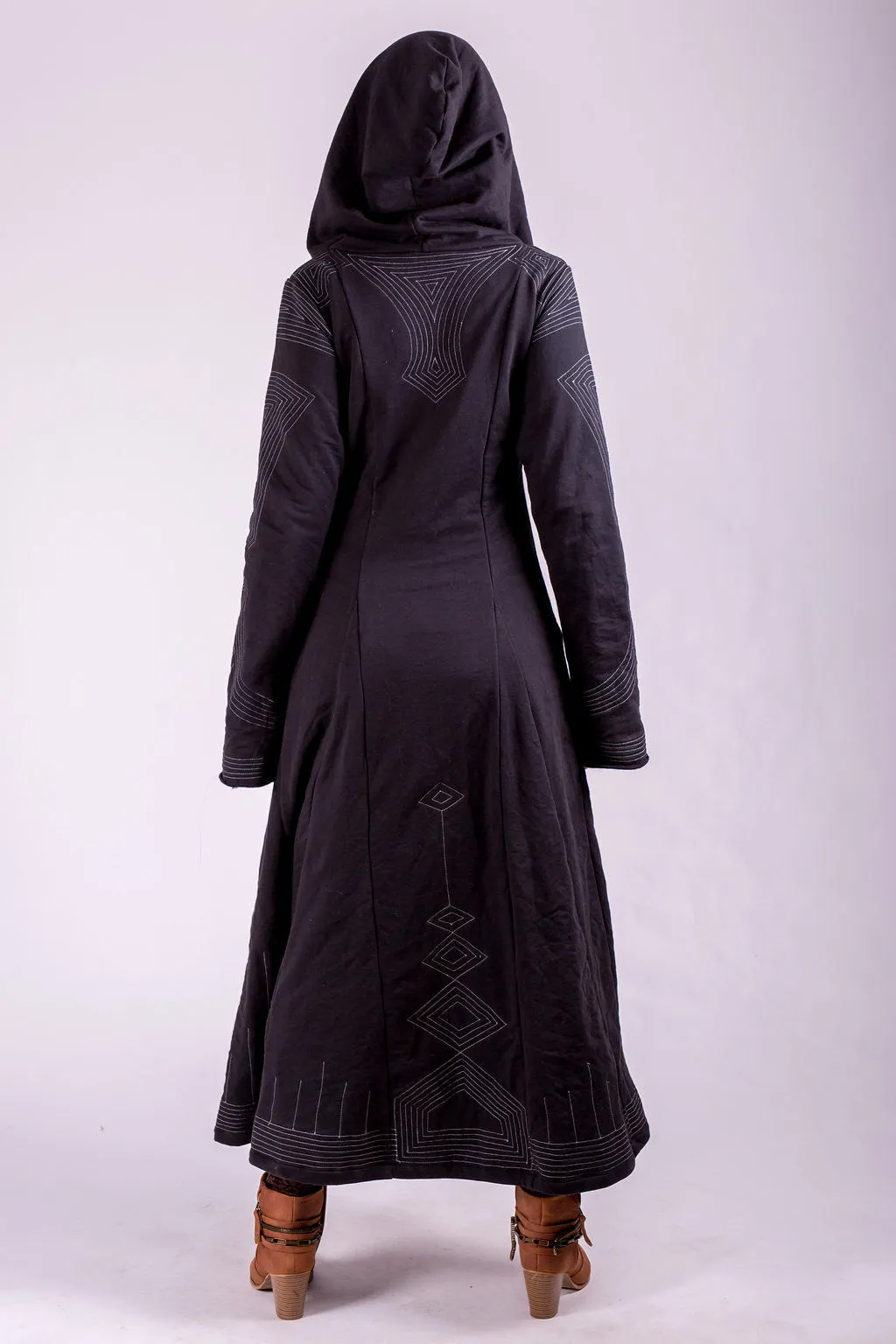 Kaftan Coat - Starduster - Deco Black