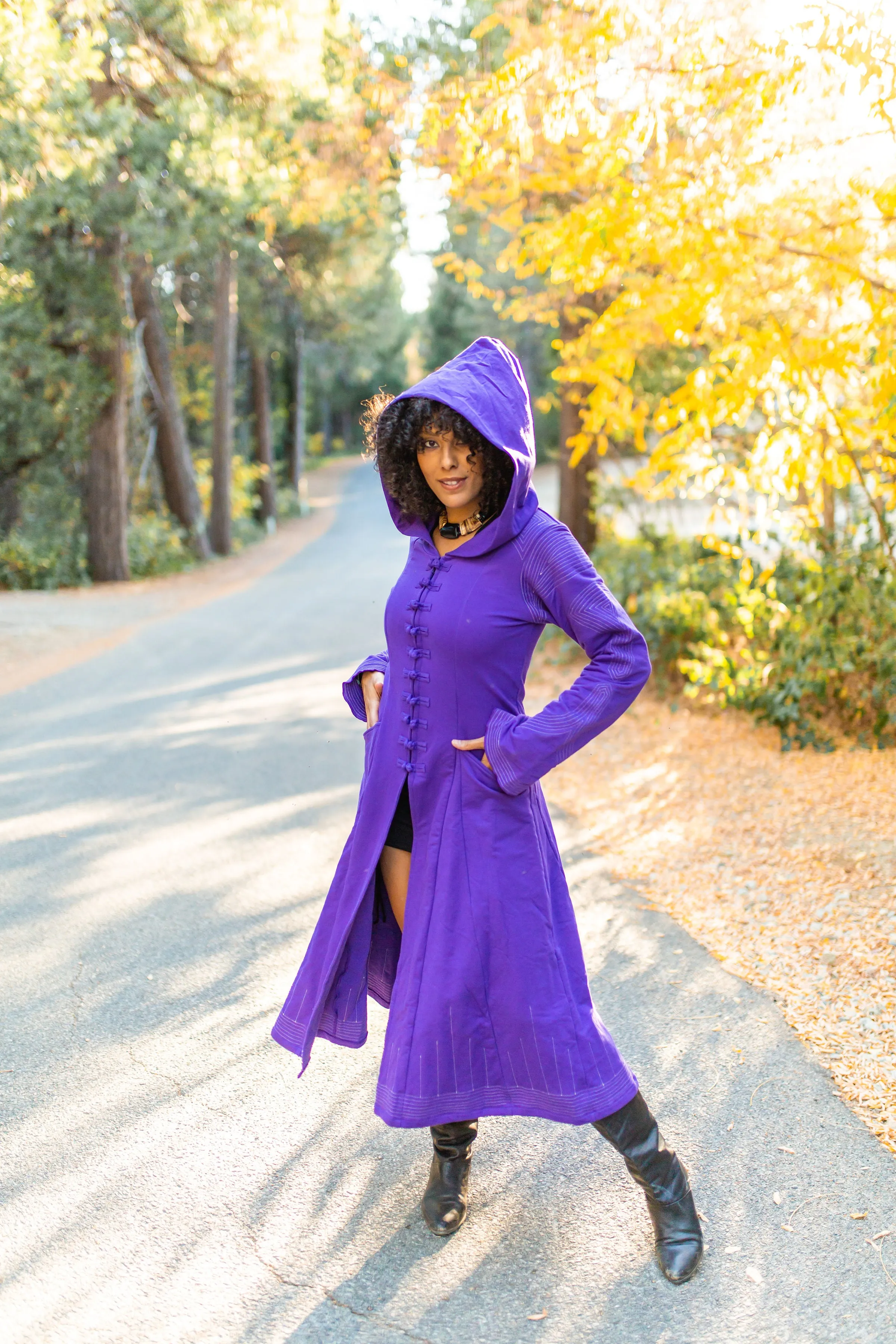 Kaftan Coat - Starduster - Purple Deluxe