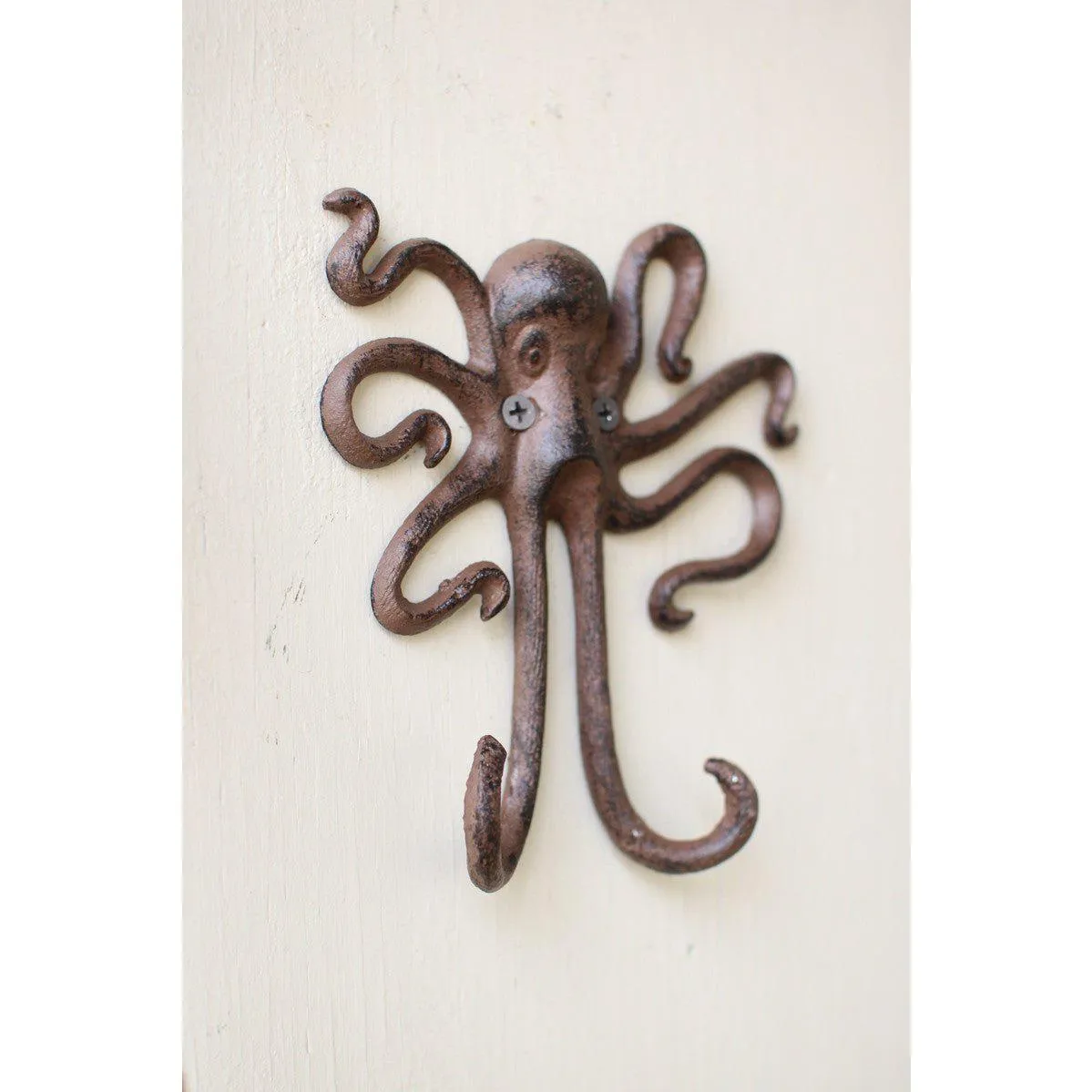 Kalalou - CAST IRON OCTOPUS WALL HOOK - CXX2816