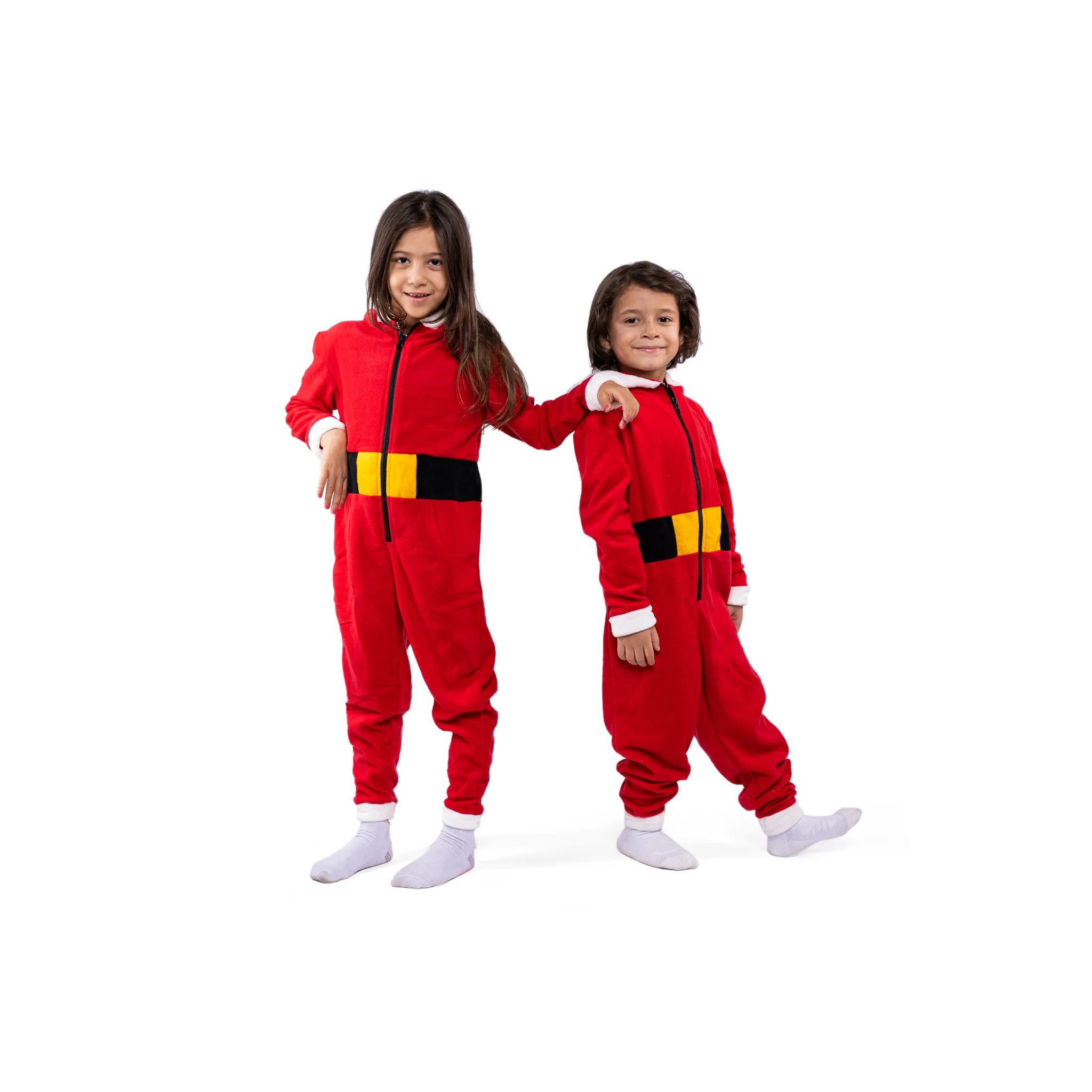 Kids Christmas Salopette (Onesie) - Red