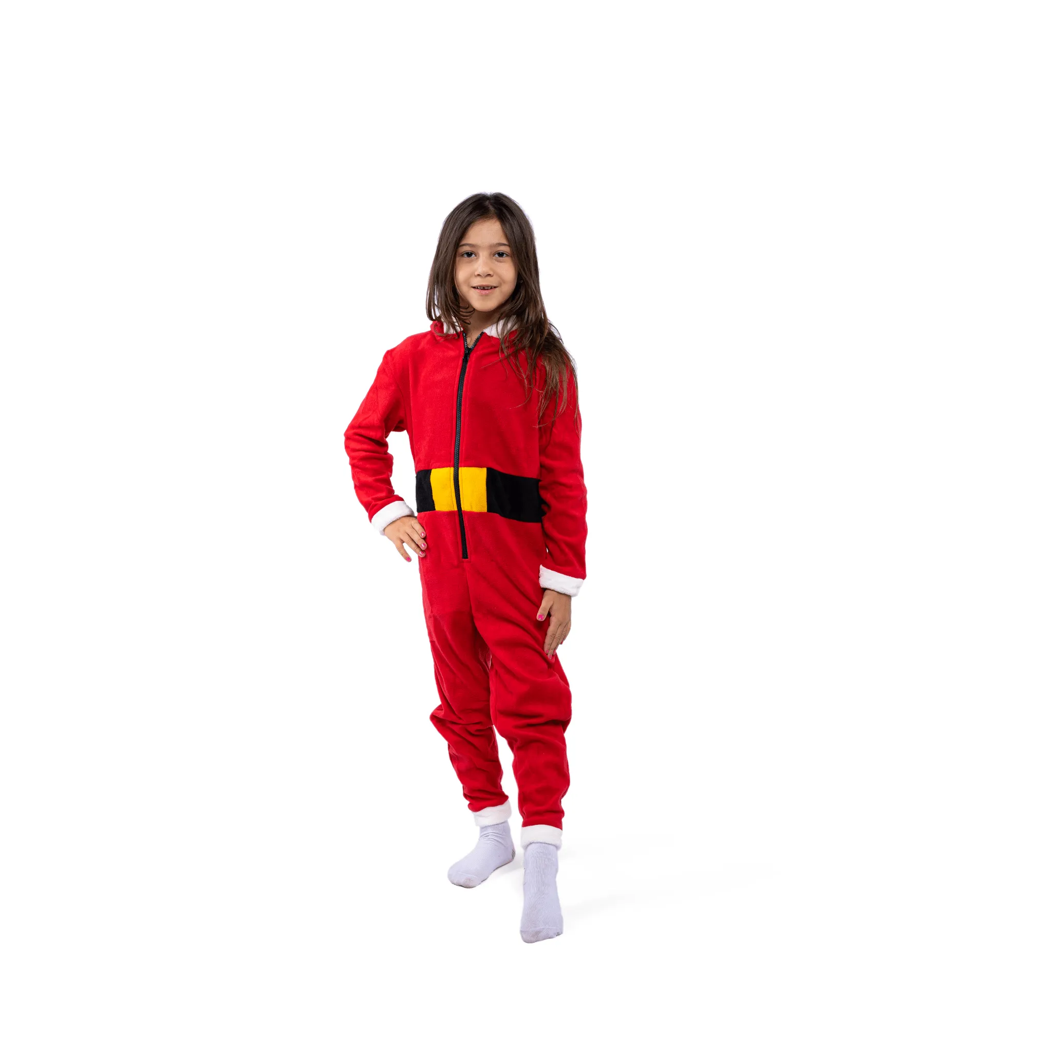 Kids Christmas Salopette (Onesie) - Red