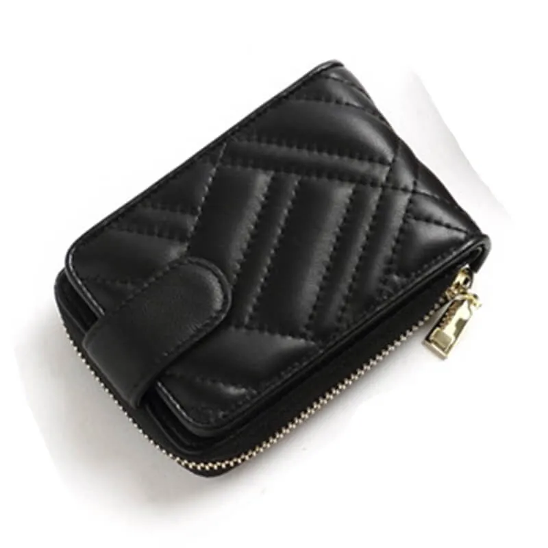 lady's chic quality retro stylish delicate elegant leather purse