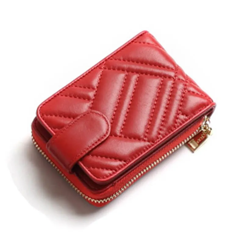 lady's chic quality retro stylish delicate elegant leather purse