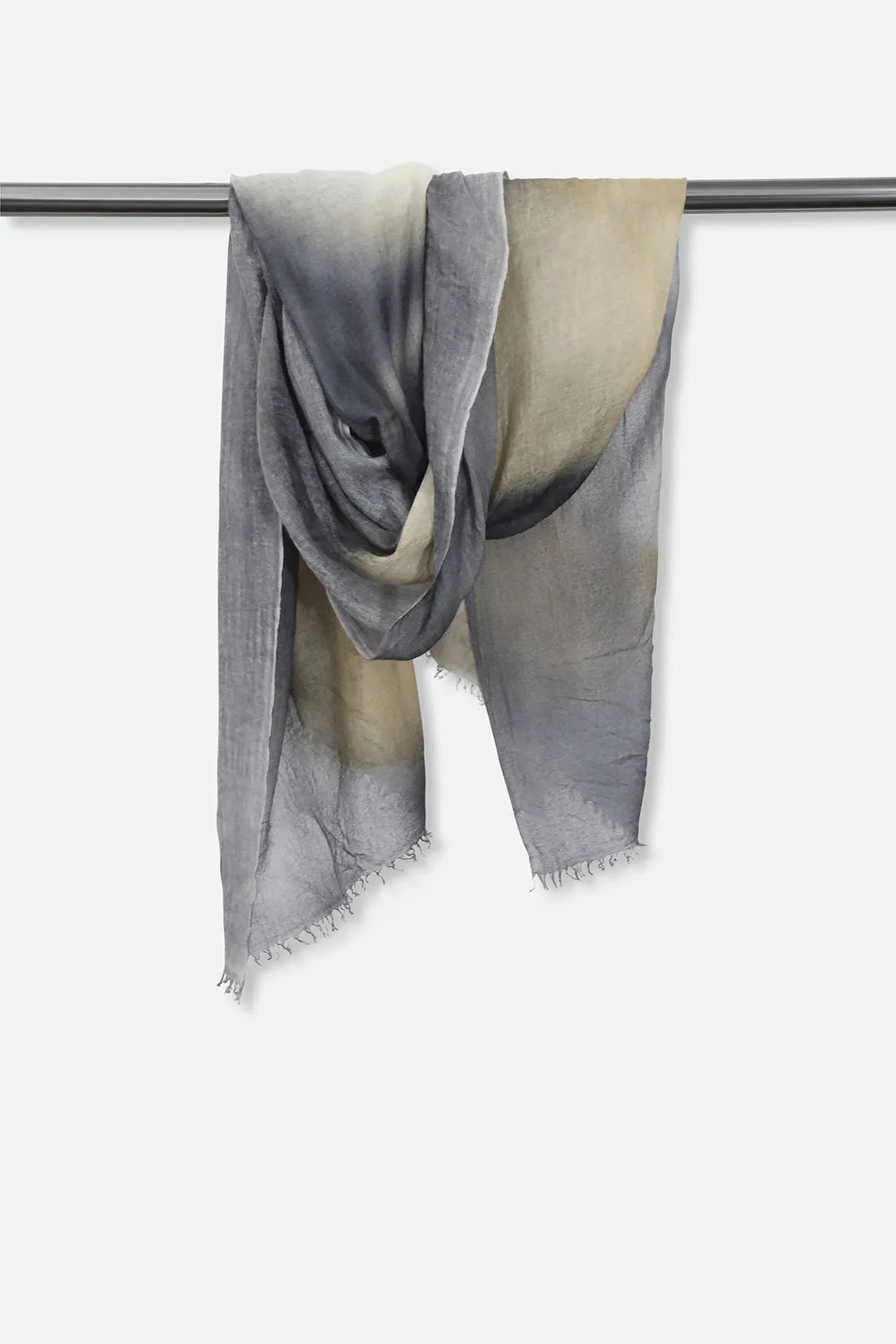 LUNAR NIGHT SCARF IN HAND DYED CASHMERE