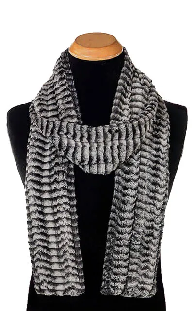 Men's Classic Scarf - Luxury Faux Fur in 8mm