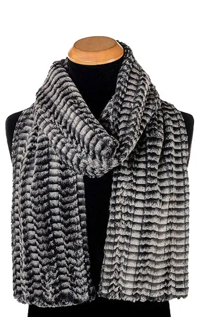 Men's Classic Scarf - Luxury Faux Fur in 8mm