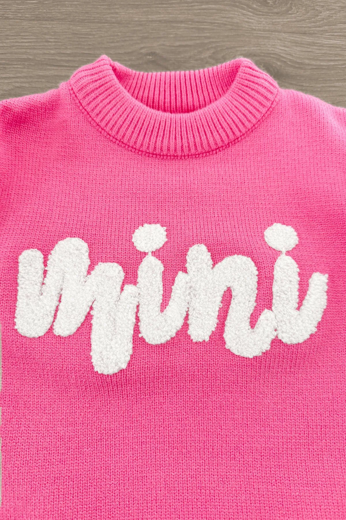 Mom & Me - "Mama & Mini" Pink Bow Sweater