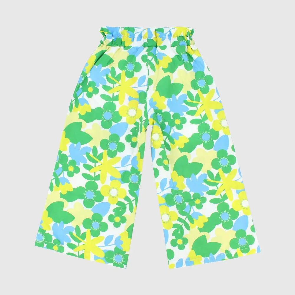 Multicolored Flowers Comfy Pants