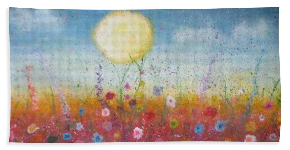 Petalled Skies ~ Beach Towel