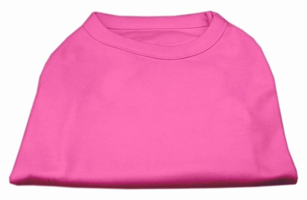 Plain Shirts Bright Pink Sm (10)