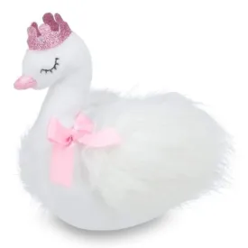 Princess Grace Plush Stuffed Swan with Crown