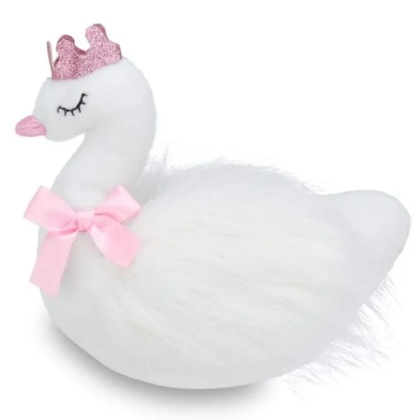 Princess Grace Plush Stuffed Swan with Crown