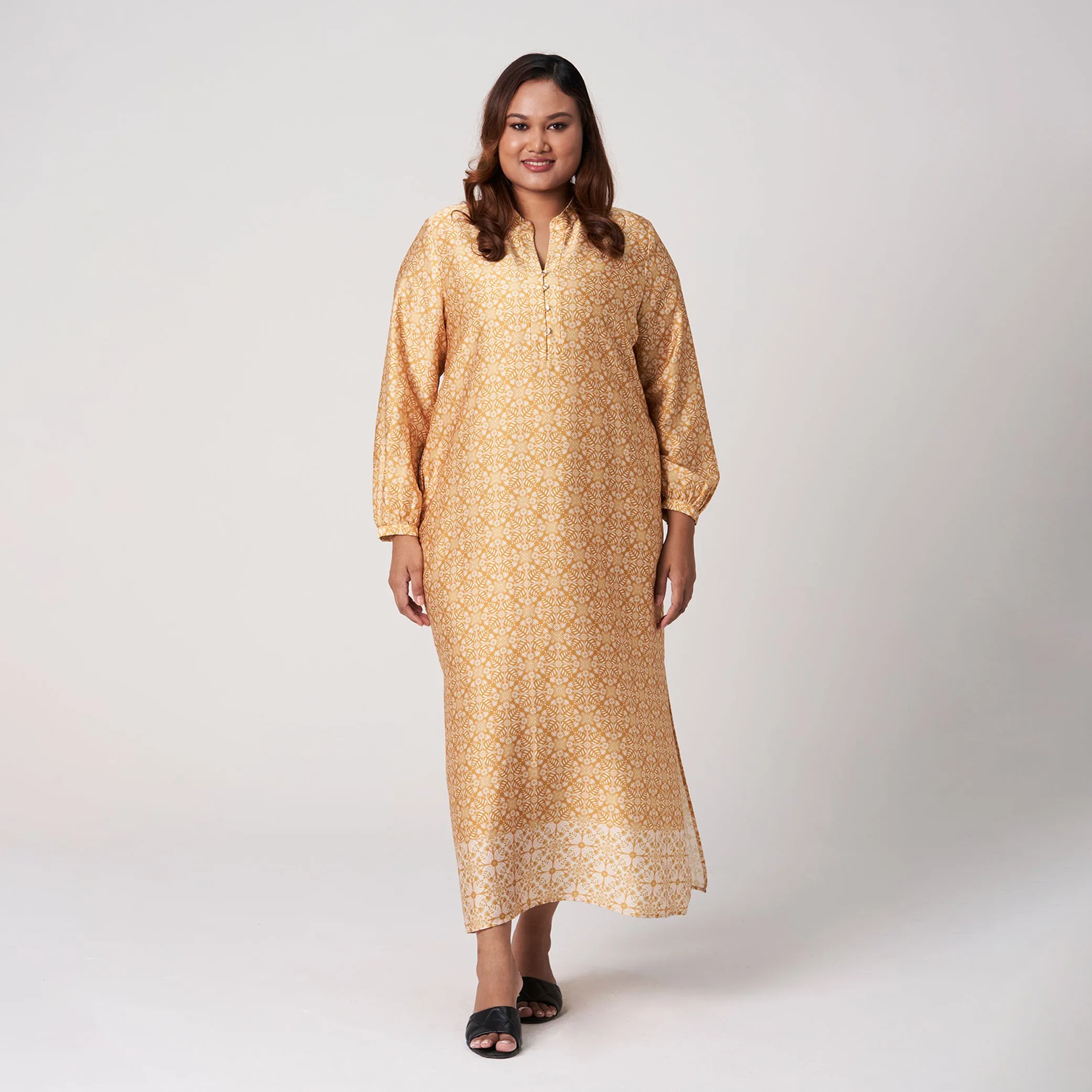 Printed Nehru Collared Tunic