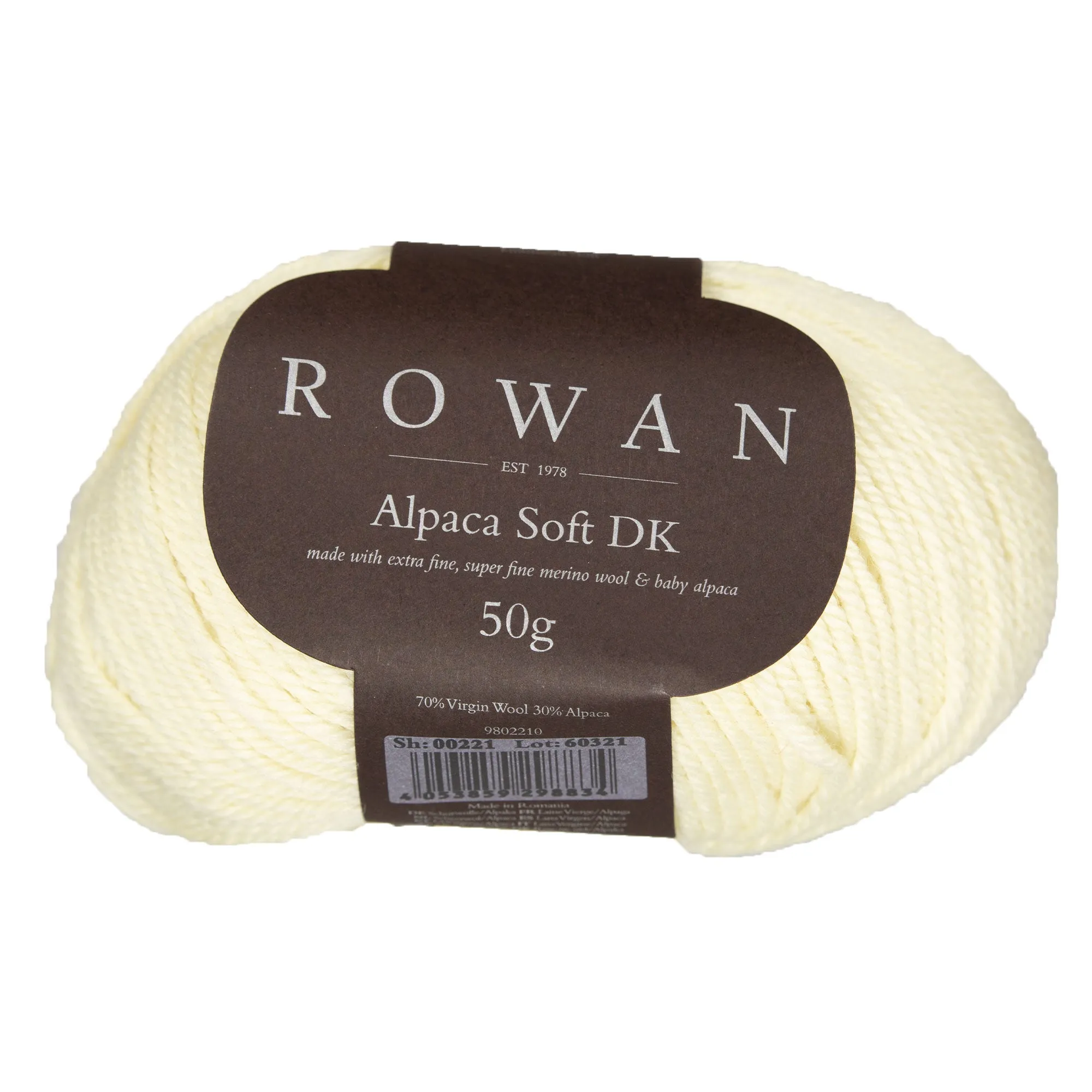 Rowan Alpaca Soft DK Yarn - 221 Off White