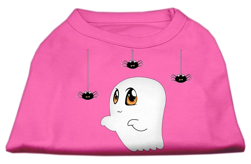 Sammy The Ghost Screen Print Dog Shirt Bright Pink Xxl (18)