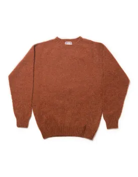 SHAGGY DOG SWEATER DARK ORANGE - TRIM FIT